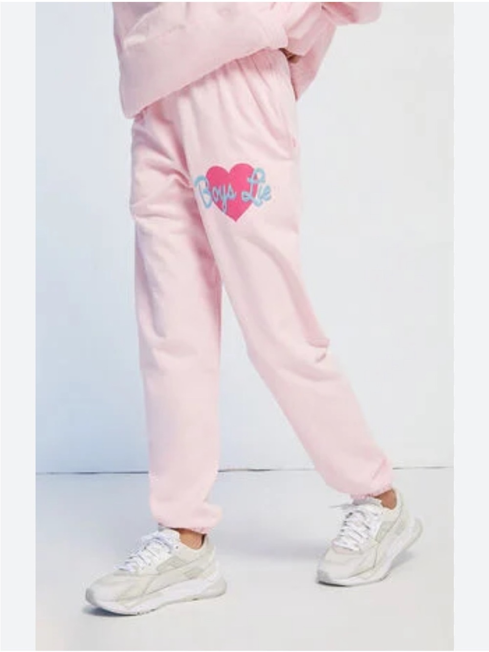 Boys Lie Unbreakable Pink  joggers Size Small